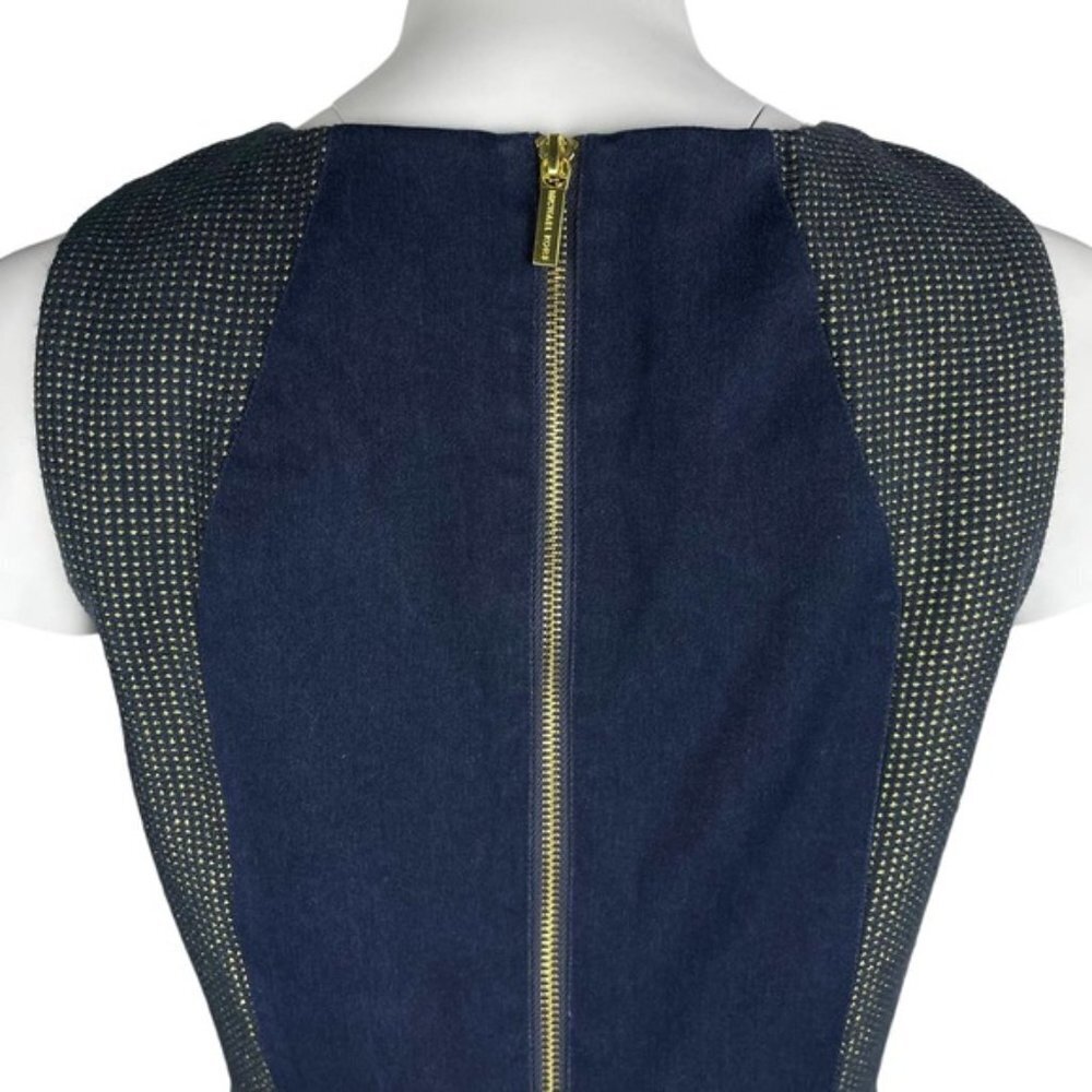 MICHAEL Michael Kors Metallic Sheath Dress Sz 6 - Picture 3 of 6